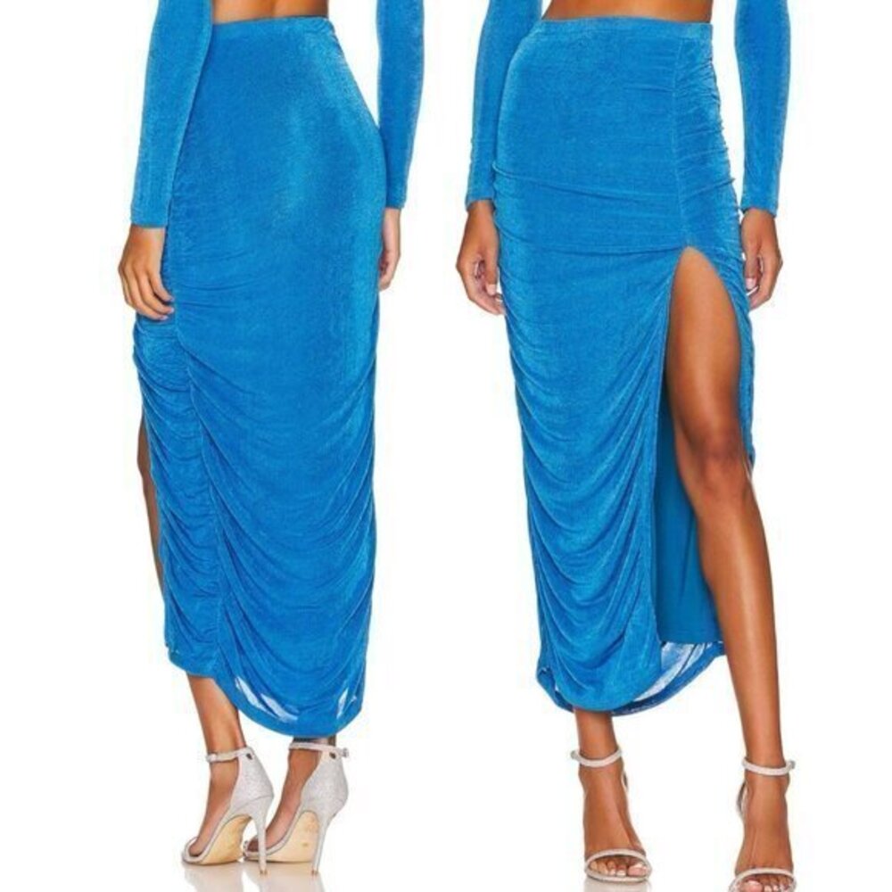 Remi x Revolve Lee Skirt in Blue
